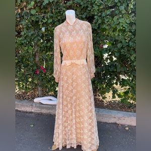 🌲 VINTAGE DRESS SIZE 2-4 AMAZING DETAIL